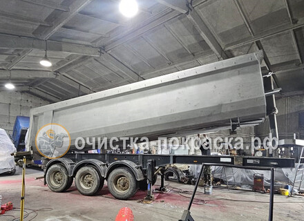 Пескоструйная очистка прицепа