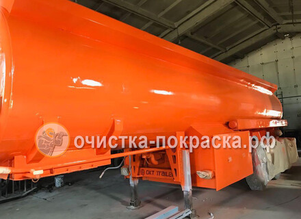 Пескоструйка и покраска прицепа